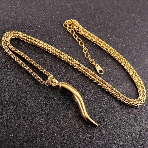 Cornicello Pendant Italian Horn Mens Necklace Italian Horn