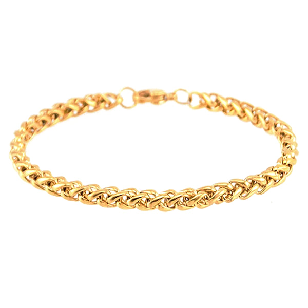 Classy Men Gold-Toned Chain Bracelet