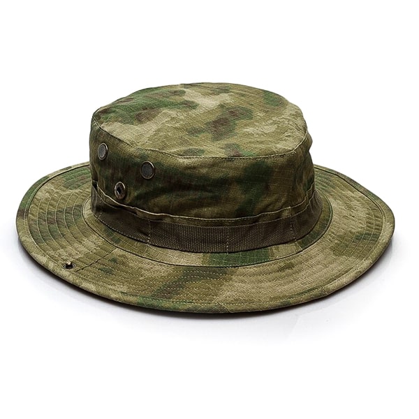 Green jungle boonie wide brim sun hat for men