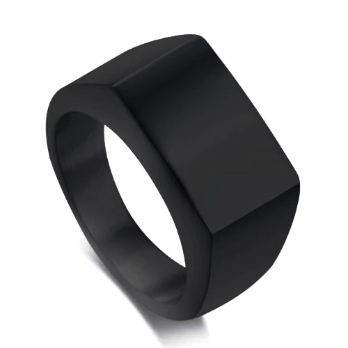 Black Pinky Signet Ring For Men | Classy Men Collection