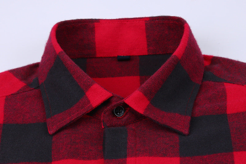 Camicia a quadri rossa - 7 stili | Vestibilità regolare | Taglie 38-44