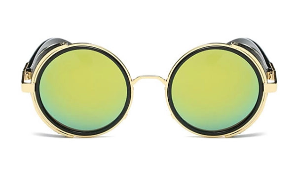 Classy Men Lime Retro Side Shield Sunglasses - Classy Men Collection