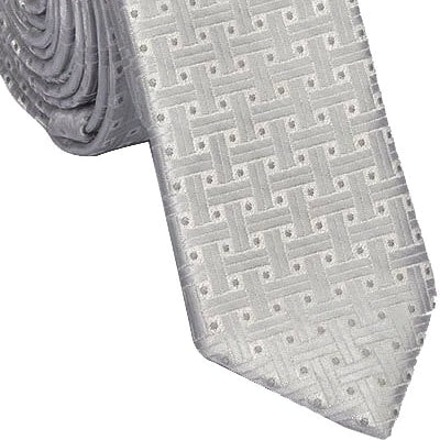 Classy Men Skinny Silver Tie