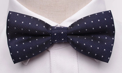 Classy Men Blue Dotted Bow Tie - Classy Men Collection