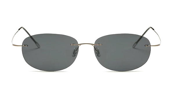 Classy Men Black Lightweight Oval Sunglasses - Classy Men Collection