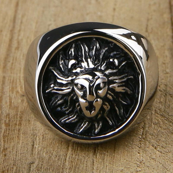 Classy Men Lion Signet Ring Silver - Classy Men Collection