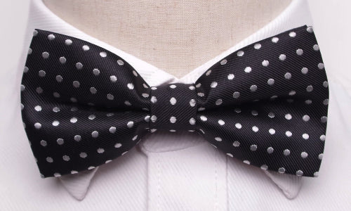 Classy Men Black Polka Dot Bow Tie - Classy Men Collection