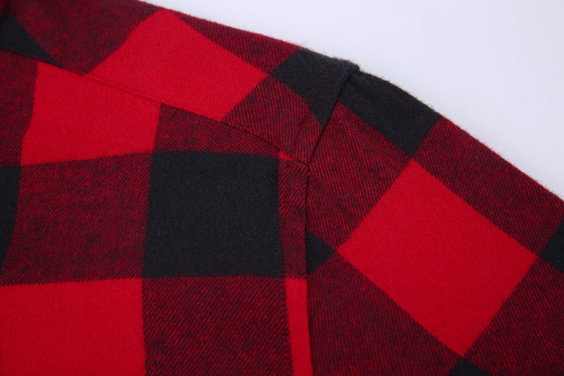 Camicia a quadri rossa - 7 stili | Vestibilità regolare | Taglie 38-44