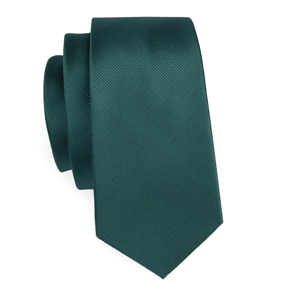 Jade green necktie made of silk