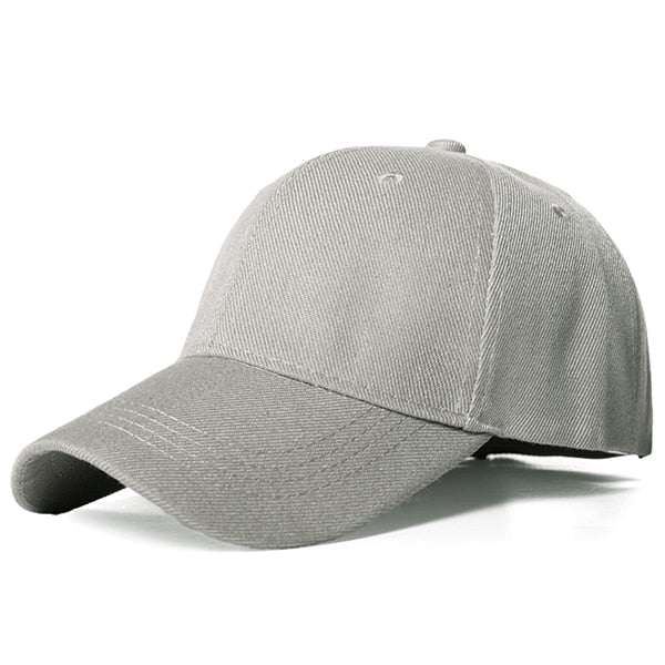 Light Grey Basic Cap For Men