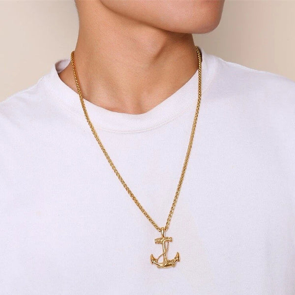 Set Anchor Charm and Necklace » Gold – PAUL HEWITT