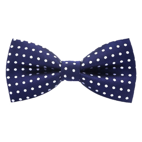 Classy Men Blue Polka Dot Bow Tie - Classy Men Collection