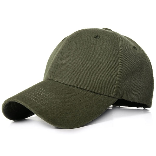 Olive Green Basic Cap For Men