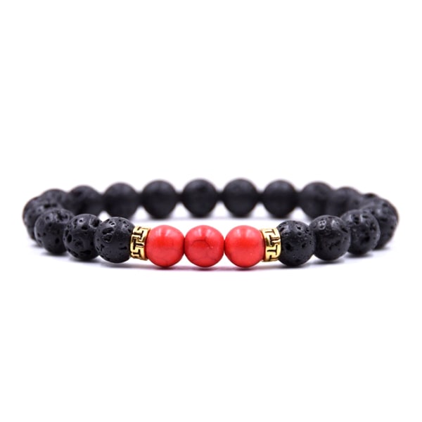 Red lava stone bracelet