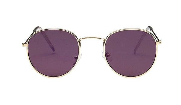 Classy Men Round Sunglasses Purple