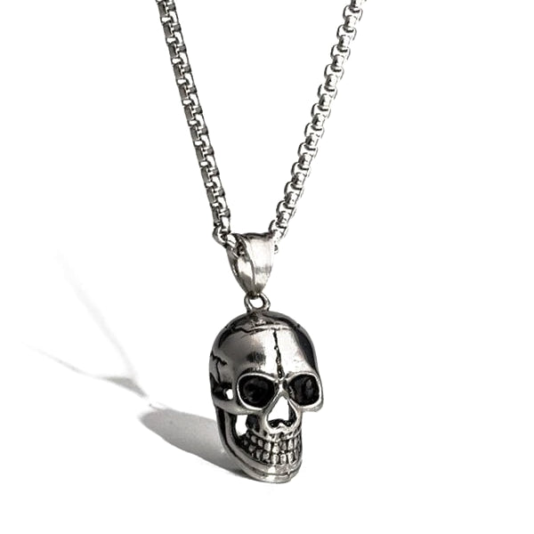 Stainless Steel Skull Pendant Necklace