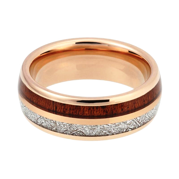 Classy Men Gold Twin Wood Ring - Classy Men Collection