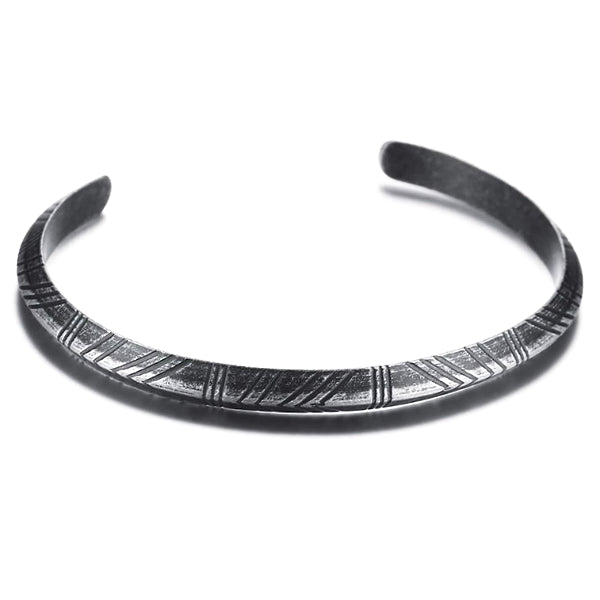 Oxidized Aztec Cuff Bracelet For Men | Classy Men Collection