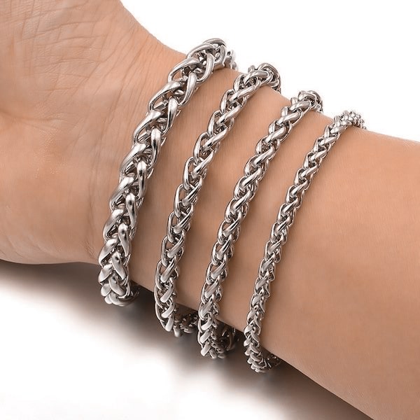 Men's Sterling Silver Vajra Clasp Cuban Chain Bracelet - Jewelry1000.com | Silver  chain for men, Sterling silver mens, Mens silver jewelry