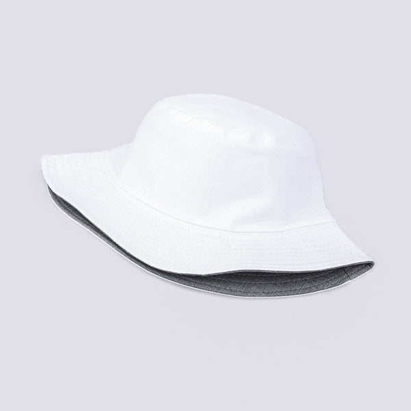White bucket hat for men