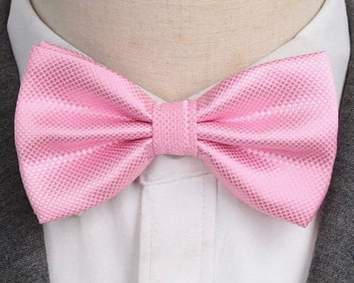 Classy Men Pink Deluxe Pre-Tied Bow Tie