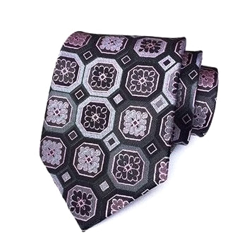 Cravatta formale in seta quadrata argento da uomo di classe