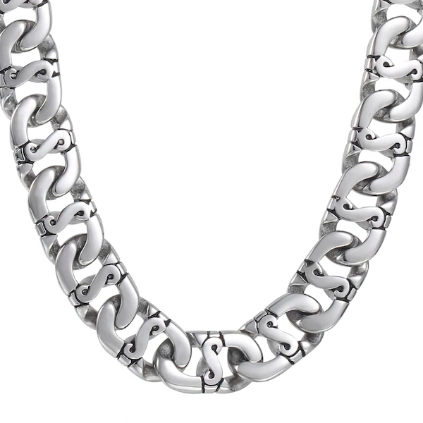 9.5mm Chunky Stainless Steel Chain Necklace