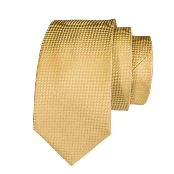 Cravatta di seta da uomo di classe con punti dorati