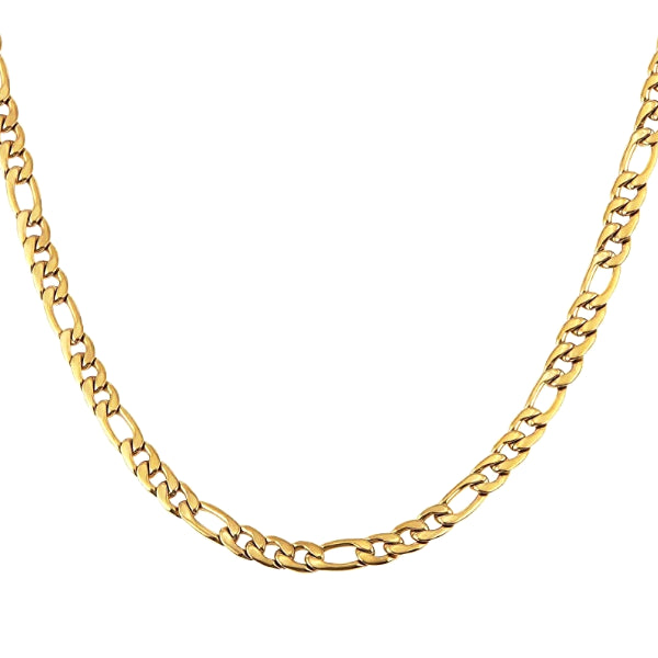 Collana a catena Figaro in oro da 11 mm di classe da uomo