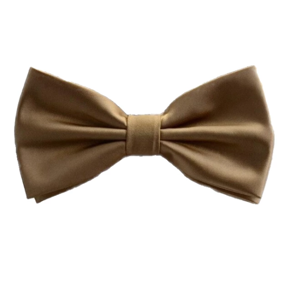 Classy Men Gold Silk Pre-Tied Bow Tie
