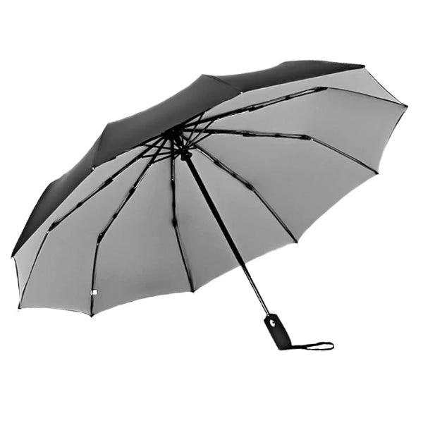 Grey & black 2 color umbrella open
