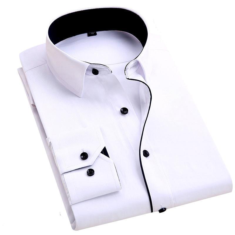 Formal White Dress Shirt | Modern Fit | Sizes 38-48 - Classy Men Collection