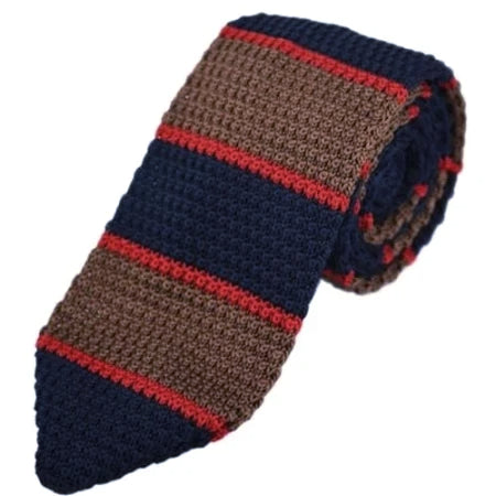 Classy Men Knitted Tie Striped - Classy Men Collection