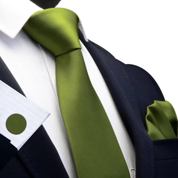 Olive Green Satin Tie | Classy Men Collection Olive Green Satin Tie | Classy Men Collection