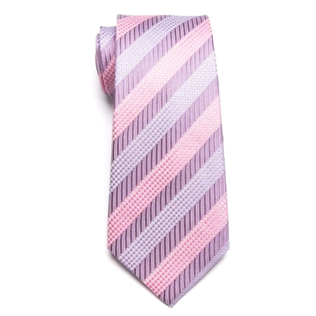 Classy Men Classic Pastel Striped Necktie