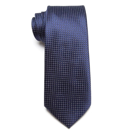 Classy Men Classic Blue Pin Check Necktie