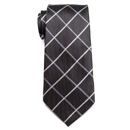Classy Men Classic Black Checkered Necktie