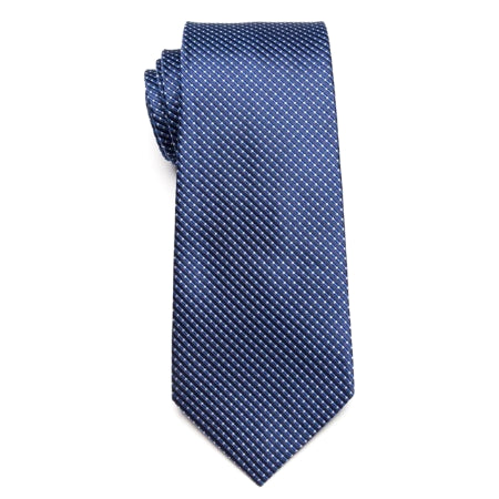 Cravatta classica a righe blu da uomo di classe