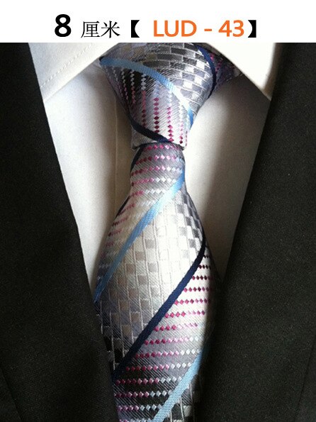 Classy Men Pink Striped Silk Tie