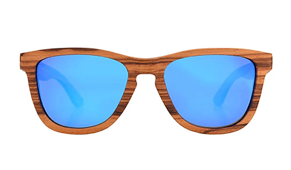 Classy Men Blue Polarized Bamboo Wood Sunglasses - Classy Men Collection