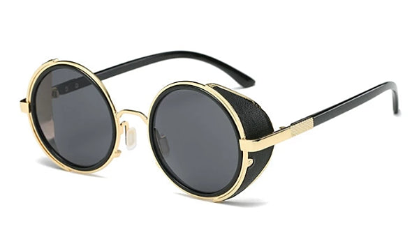 Classy Men Black & Gold Retro Side Shield Sunglasses - Classy Men Collection