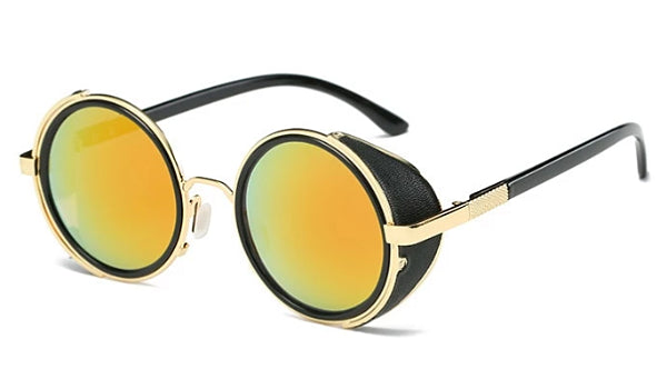 Classy Men Gold Retro Side Shield Sunglasses - Classy Men Collection