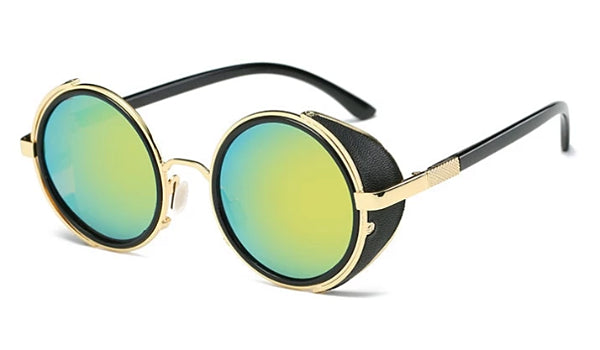 Classy Men Lime Retro Side Shield Sunglasses - Classy Men Collection