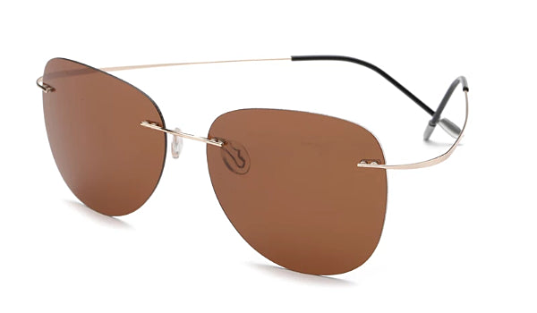 Classy Men Brown Lightweight Aviator Sunglasses - Classy Men Collection