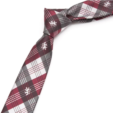 Classy Men Stripe Checkered Skinny Tie