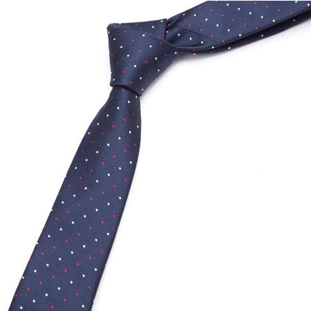 Classy Men Blue Mini Dot Skinny Tie - Classy Men Collection