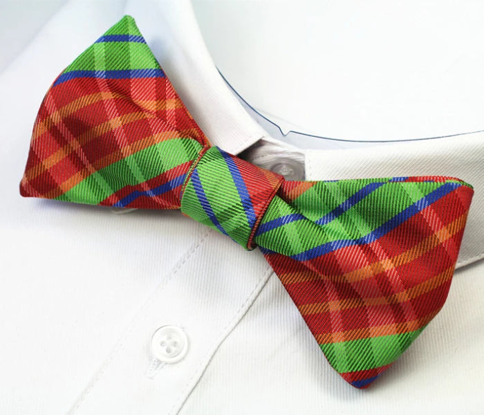 Classy Men Christmas Spirit Silk Self-Tie Bow Tie - Classy Men Collection