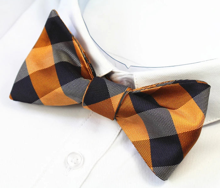 Classy Men Traditional Silk Self-Tie Bow Tie