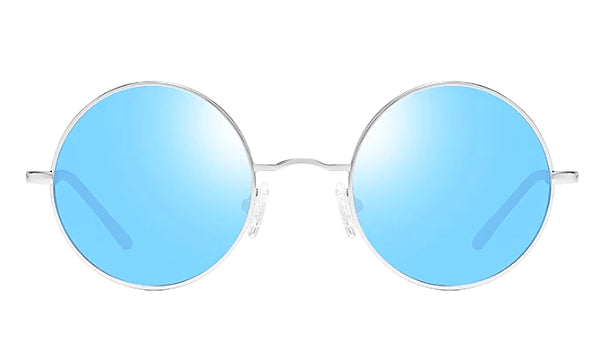 Classy Men Blue Round Polarized Sunglasses - Classy Men Collection