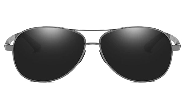 Classy Men Black Polarized Pilot Sunglasses - Classy Men Collection